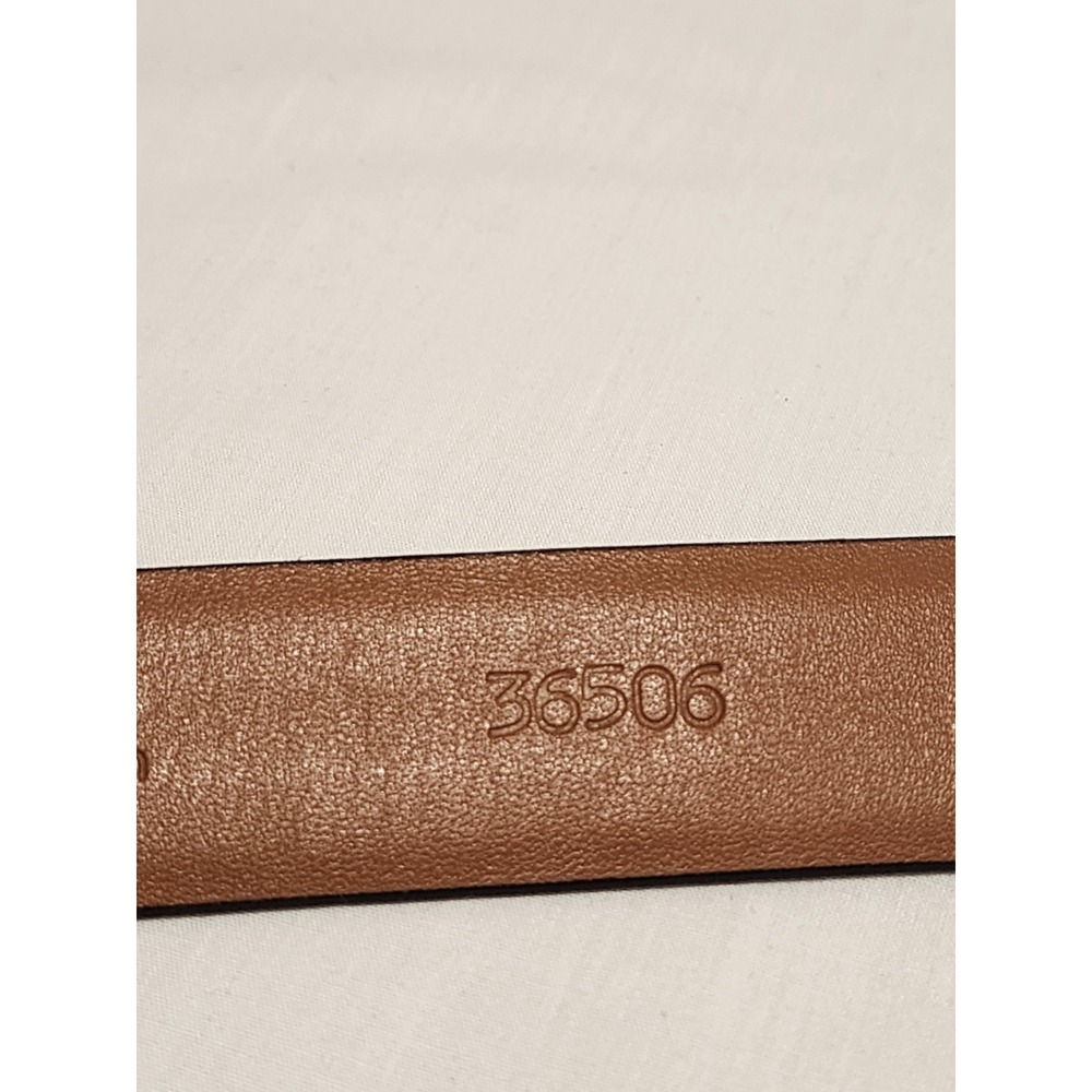 Allen Edmonds Mens Brown Italian Calfskin Perforated Leather Belt 34 85 36506 - Picture 4 of 8